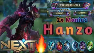 Insane Hanzo Plays | No Mercy | MLBB Gameplay | 2x Maniac | Solo Rank | 29 Kills !!!