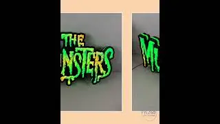 The Munsters Pinball LED Lightbox, The Munsters Pinball Topper, USB powered and with Dimming Func...