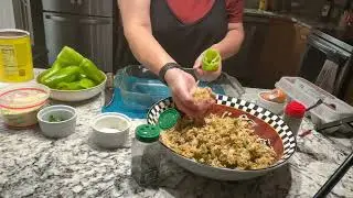 Ma&rsquo;s homemade Italian Cubanelle Stuffed Peppers #homecooking