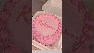 Pink bento cake design #cake #chocolatecake #youtubeshorts #love