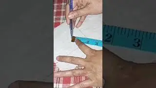 How to cut perfect round neckline