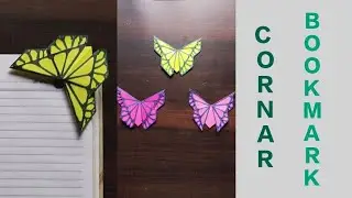 3D Origami Cornar Bookmark//Butterfly Bookmark.