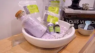 DIY Lavender Homemade Bath Salts Recipe Using Himalayan Bath Salt (Benefits)