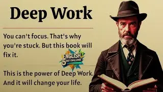 Deep Work || Learn English Through Book Summary 📖 || Graded Reader || Improve Your English Fluency✅️