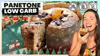 PANETONE LOW. CARB, TODO FEITO A MÃO, RÁPIDO, SEM AÇÚCAR, SEM GLÚTEN E SEM LEITE.