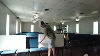 Comedy LED Flat Panel recessed lights installation. 