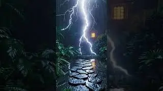 Thunderstorm Sounds For Sleeping No Ads | Wind And Rain Sounds For Sleeping #shortviralfeed