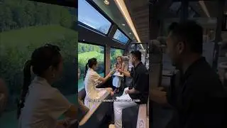 Switzerland&rsquo;s NEWEST Luxury, Scenic Train Ride: the MOB GoldenPass Express! #shorts