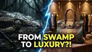 Inside The Factory: Unveiling the Bio Luxury Machine! 🐍✨ #LuxuryCraft #FutureTech #ExoticMaterial