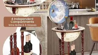 Retro Globe Bar 🍸 Travel Through Time & Style in Your Home!
