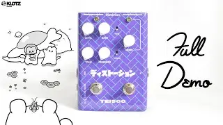 Teisco Distortion pedal Demo + Review | Guitar + 5 String Bass | Vintage Style Dynamic Drive + Boost