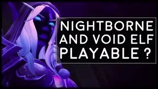 Nightborne and Void Elf Playable? New Sub Races | World of Warcraft Legion