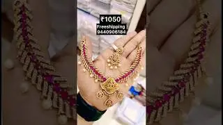 Evergreen trending gold imitation short harams with earringsset #bridaljewellery #ytshorts#wedding#