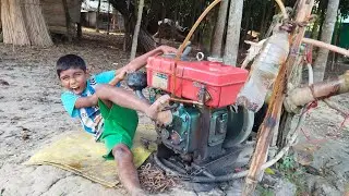 Water 🌊 pump Machine Start Video. Old Village Boy Machines State Video. How to Machine Start.
