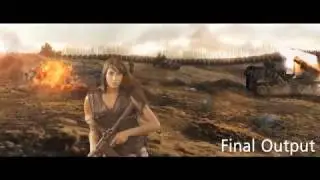 War Scene Composition | VFx Shot | Green Screen Removing