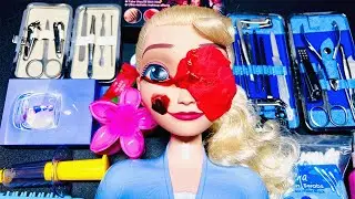 Elsa Gets Injured?! Doctor Play with Fake Wound Makeup!