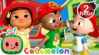 Fire Truck Fun Song | Cocomelon  | Family Time! 👨‍👩‍👦 | MOONBUG KIDS | Family...