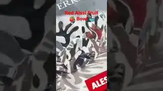 Red Alssi Fruit Bowl #redbowl#bowl #fruits #redalssi #unboxing