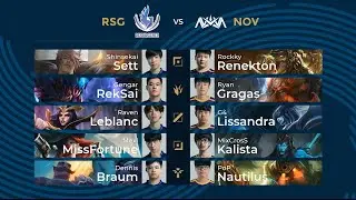 [EN] RSG vs NOV | Week 1 Day 2 | PCS Spring Split (2020)  | Resurgence vs Nova Esports