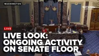 Ongoing activity in the US Senate as lawmakers debate how to reopen the government