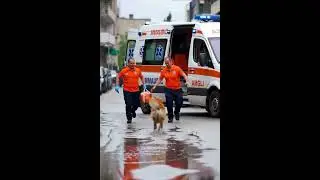 The Rainy Street An AI Animated Rescue Story 🌧️🐾