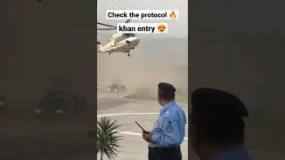 #imrankhan entry on #helicopter in #islamabad 🔥