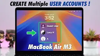 MacBook Air M3: How to Create a New User Account! [Step-by-Step]