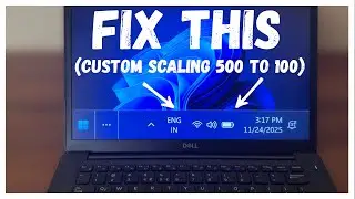 Reset Custom Display Scaling in Windows 11 (Screen Size Too Big Fix)