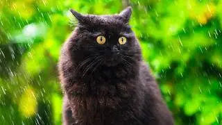 Cats VERY Confused by Rain 😂 No Music, No AI