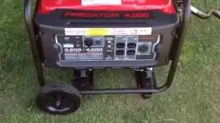 Harbor freight tools predator 4000 watt generator review