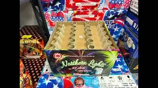 24 shot Northern Lights 500 gram cake by Red Lantern Fireworks