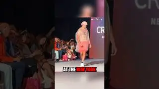 Dude Walks New York Fashion Week Catwalk In Trash Bag #shorts