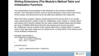 Extending Python Session 3