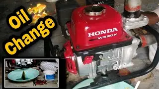 होंडा वॉटर पंप सर्विस, Honda water pump oil change