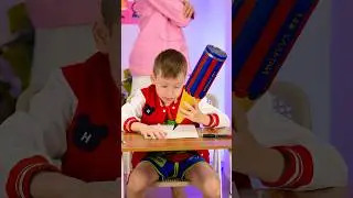 🎉 LOL! GIANT SCHOOL PENCIL for the BEST TEACHER PRANK 🤪✏️ #shorts #fun