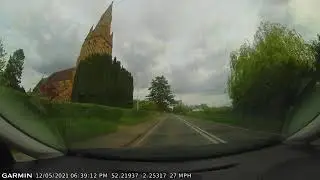 Worcestershire, dash cam drive