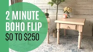 2 Minute FLIP/ BOHO D&eacute;cor DIY Fast!
