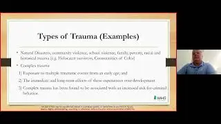 Ralph Fretz  Assessment of Trauma and Risk, Need, Responsivity Principles