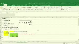Excel Tutorial: Calculating Range of Sample Means in Excel