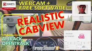 FS 19 👁‍🗨 TRACCIAMENTO DEL VOLTO: WEBCAM + FREE SOFTWARE = REALISTIC CABVIEW ! #nicko87