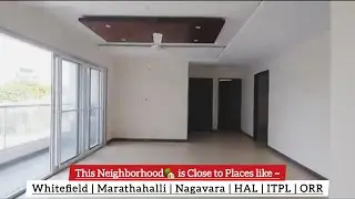 Developed Residential Area | Naturally Ventilated 3BHK Flat For Sale in Bangalore 