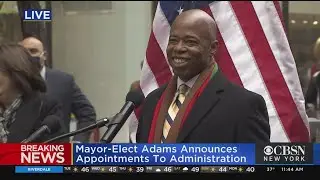 Mayor-Elect Adams Announces Appointments