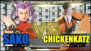 SAKONOKO (ROSE) vs CHICKENKATZ (F.A.N.G) - street fighter 5 champion edition online matches