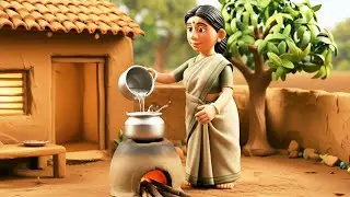 Miniature Village Cooking ASMR 🍚 | Bommai Padam Tamil | Cartoon Toy Cooking Video | tiny food