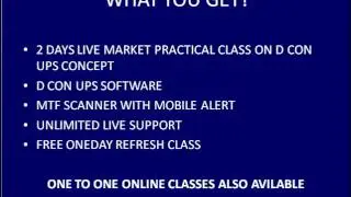 D CON UPS : SEMI AUTOMATIC TRADING SYSTEM- video 2