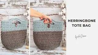 Modern Crochet Herringbone Tote Bag 👜 | Step-by-Step Bag Tutorial