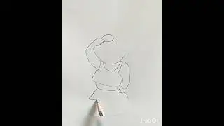 How to draw a girl combing her hair ll drawing girl step by step
