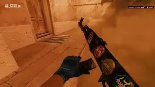 Quad M4A1 S and AK 47 on Mirage CS2 FACEIT