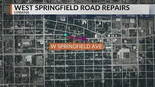 Springfield Avenue closure in Urbana to begin this week