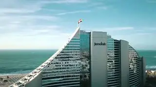 Jumeirah Beach Hotel Aerial Views Drone